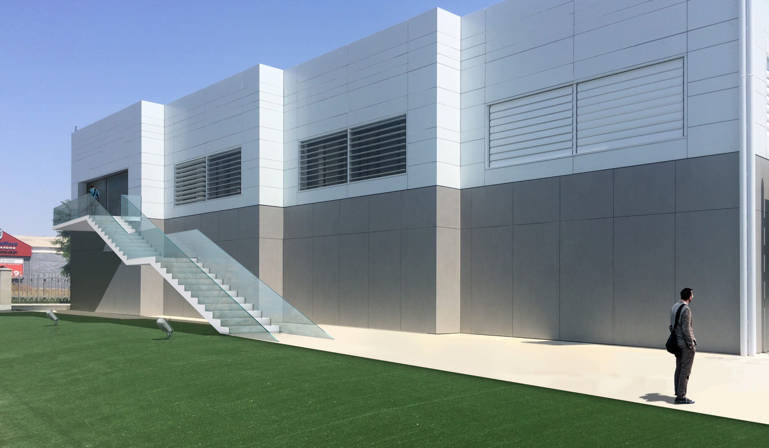 Reforma interior oficinas y nueva escalera exterior – Albolote