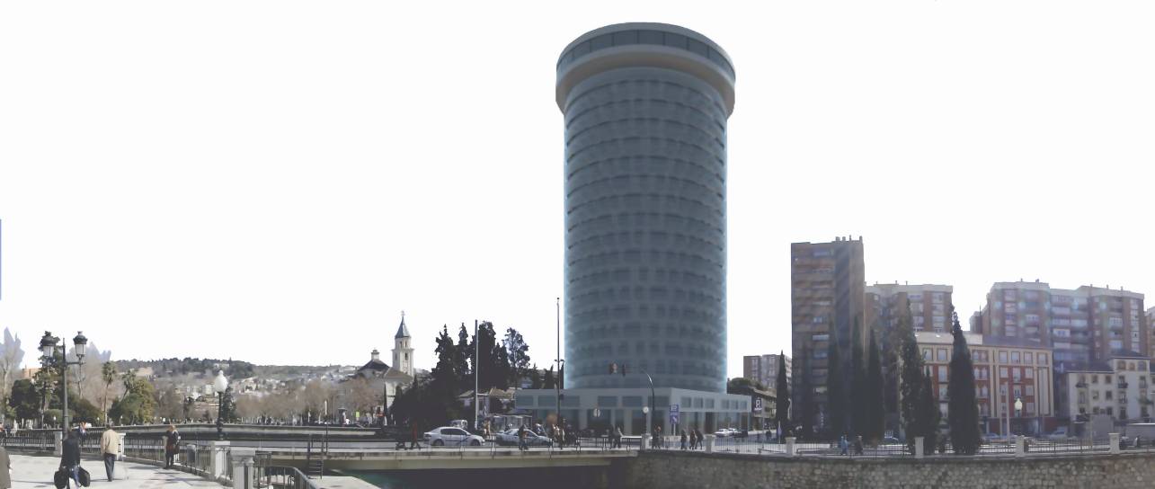 Proyecto de hotel rascacielos en Granada. Grupo Meliá hoteles